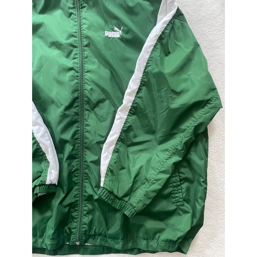 90s Vintage 7up Puma XL Mens Nylon Jacket Embroidered Collab Windbreaker Track - Picture 5 of 16
